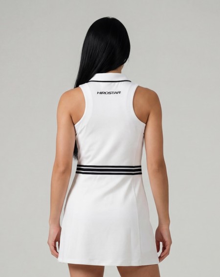 Abitino Hirostar da Padel per Donna - Nero con Bianco