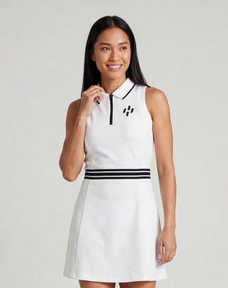 Abitino Hirostar da Padel per Donna - Nero con Bianco